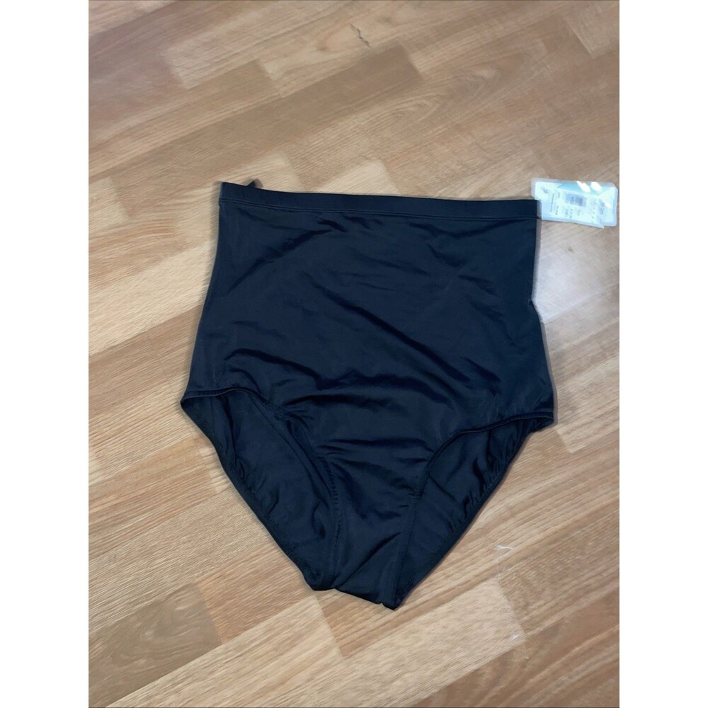 Swim Solutions Women's Black Ultra High-Waist Bottom Swimwear Size 18 NWT $42 - Picture 3 of 3